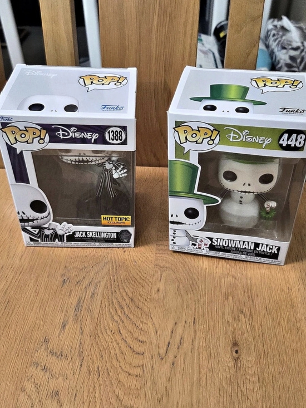 Funko Jack Skellington #1388 & Snowman Jack #448 Disney Figures